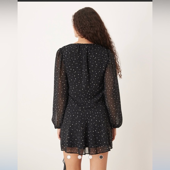 Abercrombie & Fitch Black Dress with White Dots - Picture 3 of 3